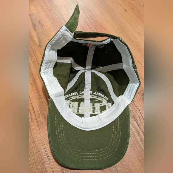 Iceland Baseball Hat with Flag on Back. Velcro. Leather on Bill. Rare Cap. - Picture 2 of 11